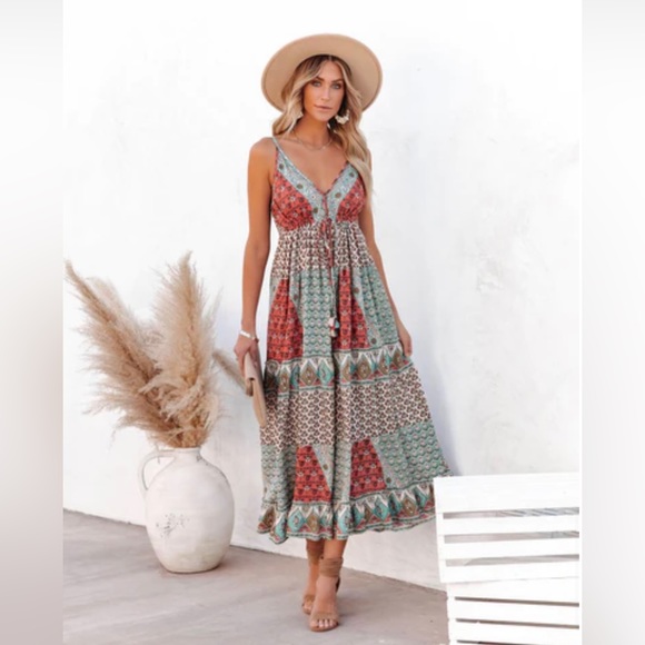 Maxi-dress from Vici Collection-Z&L Size L - Picture 1 of 9